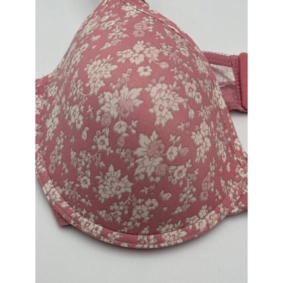 Lucky Brand Pink Floral Underwire Bra Size 40D - Picture 3 of 9